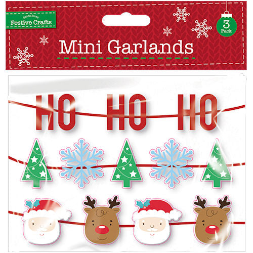 3 Mini Christmas Garlands