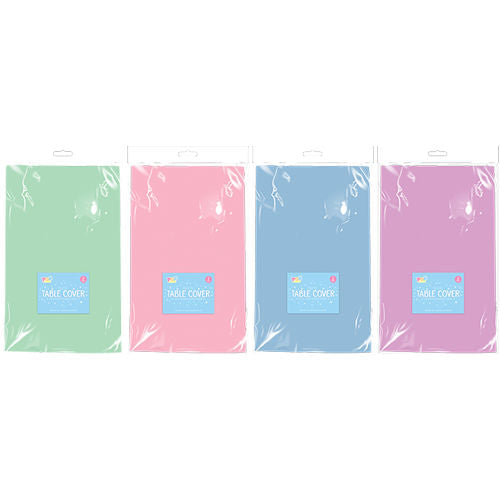 2 Pastel Purple Plastic Table Cloths