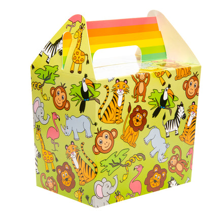 6 Wild Animal Party Food Lunch Boxes
