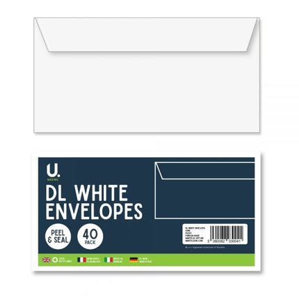 40 White DL Envelopes