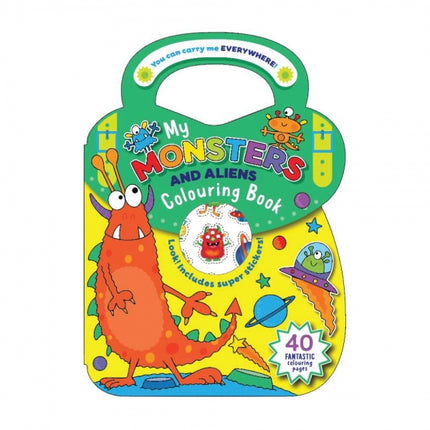 Animals/Monsters Colouring & Sticker Bag Book