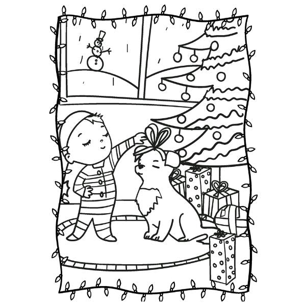 My Christmas A4 Colouring Book