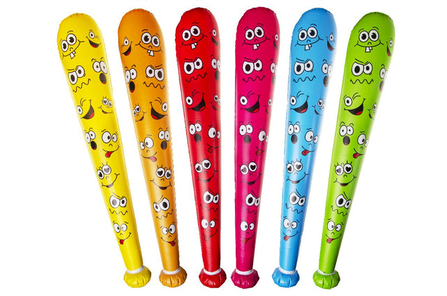 Inflatable Emoji Face Baseball Bat