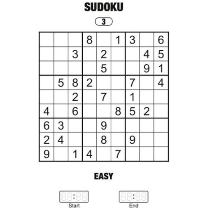 Travel Size Sudoku Book