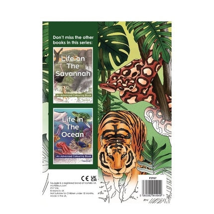 A4 Life in The Jungle/Ocean Advanced Colouring Book