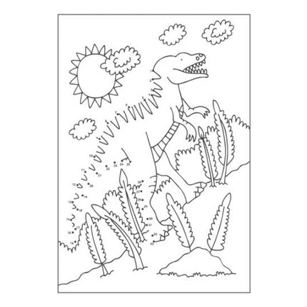 A4 Dinosaur/Pirates Dot-to-Dot Colouring Book