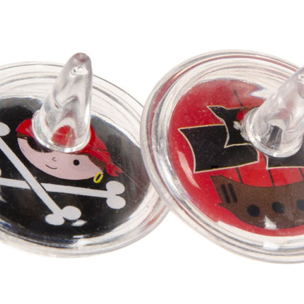 12 Pirate Spinning Tops (Bag)