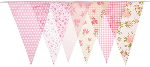 Pink Vintage 10m Triangle Bunting
