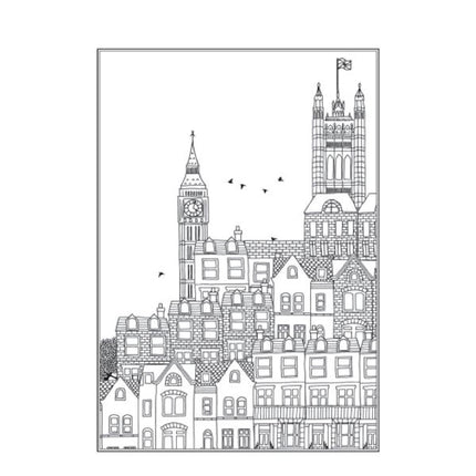 A4 Nature Scenery/Amazing City Colouring Book