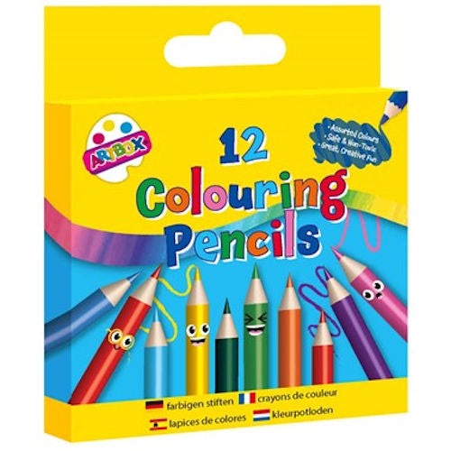 12 Half Sized Colouring Pencils