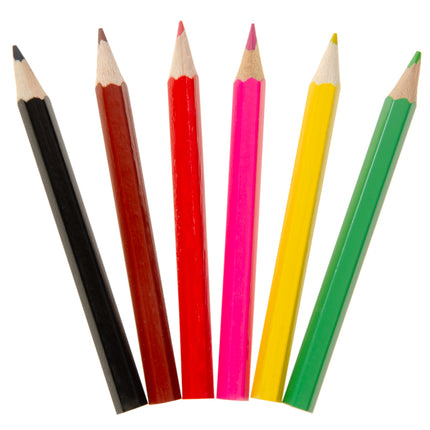 6 Farm Animal Halfsize Colouring Pencils