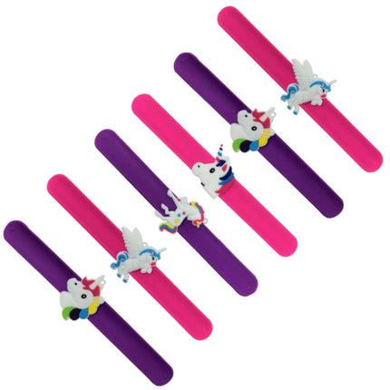 6 Deluxe Unicorn Snap Bracelets
