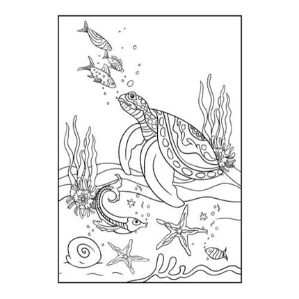 A4 My Magical Mermaid Colouring Book