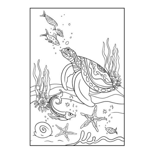 A4 My Magical Mermaid Colouring Book