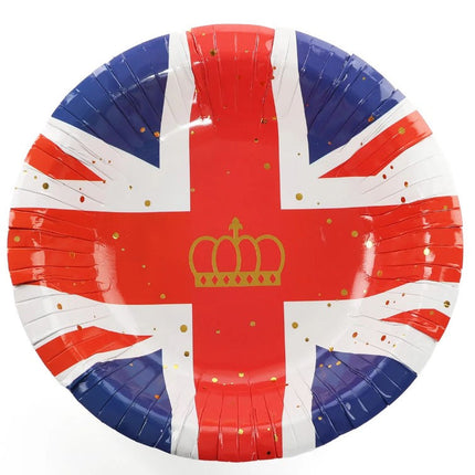 10 Union Jack 7.5'' Paper Bowls