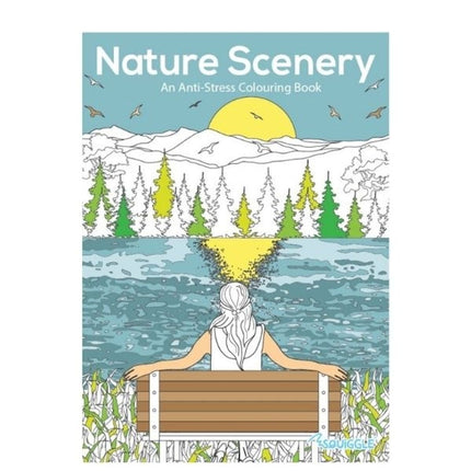 A4 Nature Scenery/Amazing City Colouring Book