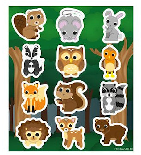 6 Wildlife Sticker Sheets
