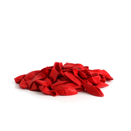 100 Pearlised Red 7" Latex Balloons