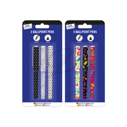 3 Designer Ballpoint Pens