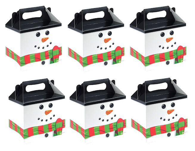 6 Snowman Lunch Boxes
