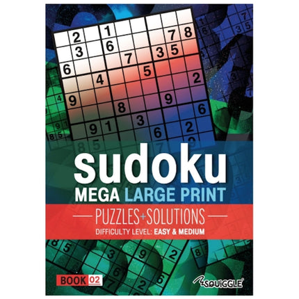 A4 Mega Large Print Modern Sudoku Book (Easy & Medium)