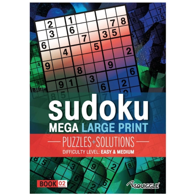 A4 Mega Large Print Modern Sudoku Book (Easy & Medium)