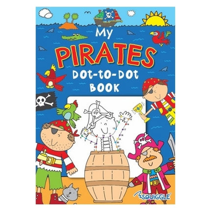 A4 Dinosaur/Pirates Dot-to-Dot Colouring Book