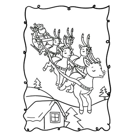 My Christmas A4 Colouring Book