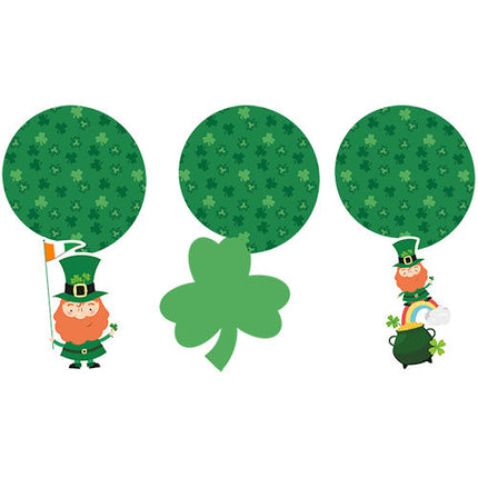 12 St. Patrick's Day Hanging Swirl Decorations