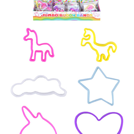 6 Jumbo Unicorn Bands