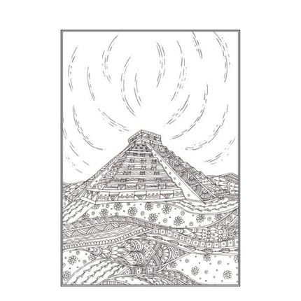A4 Nature Scenery/Amazing City Colouring Book