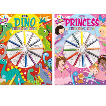 Colouring Book & Pencils