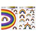 Rainbow Pride Window Stickers