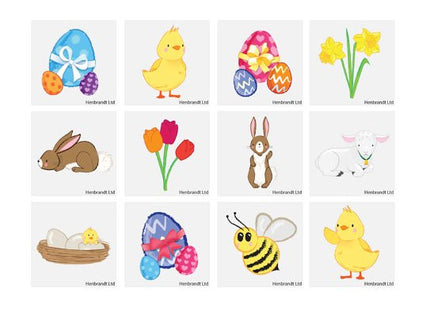 12 Easter Temporary Tattoos