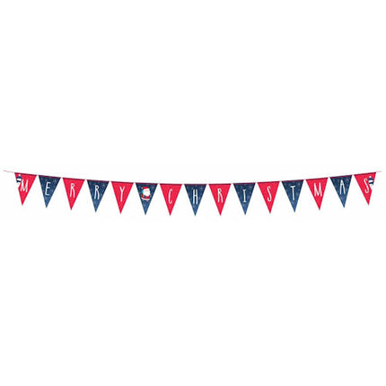 Merry Christmas 3.7m Triangle Party Bunting