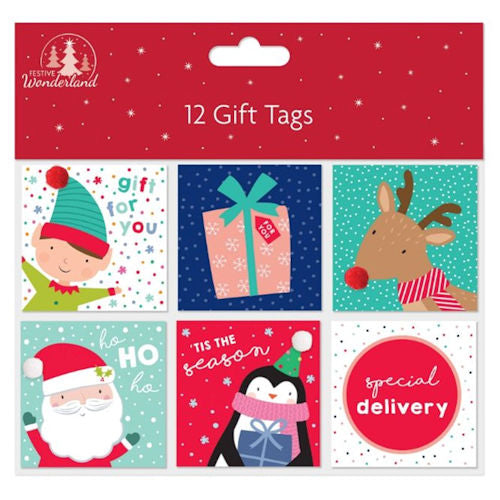 12 Christmas Cute Tip On Gift Tags