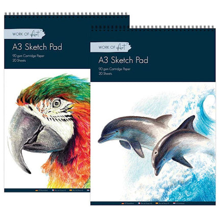 20 Sheet A3 Artist Sketch Pad