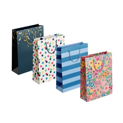 Colourful Patterned Medium Gift Bag