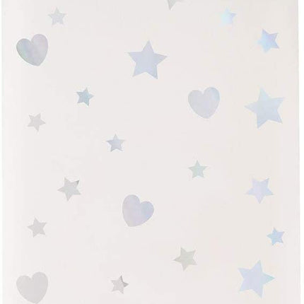 8 Iridescent Hearts & Stars Glassine Treat Bags