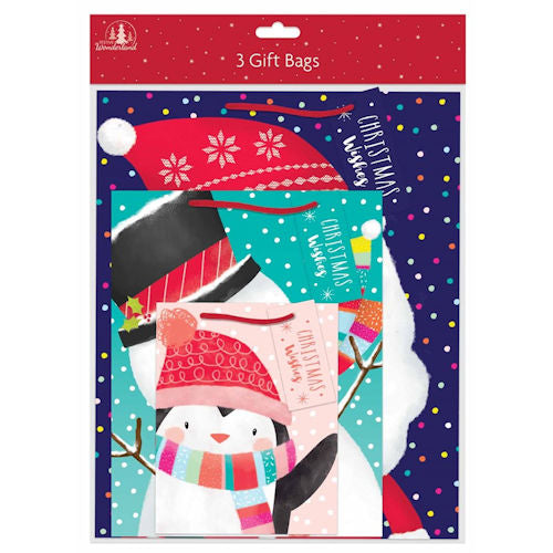 3 Christmas Cute Gift Bags