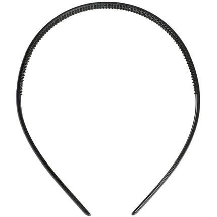 3 Black Plastic Hairbands