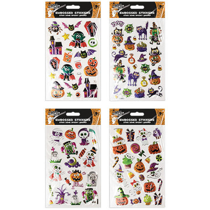 Embossed Foil Halloween Stickers