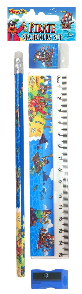 Pirate 4 Piece Stationery Set
