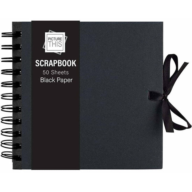 50 Sheet Small Black Scrap Book