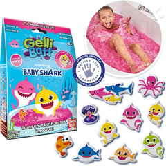 Pink Baby Shark Gelli Baff & 3D Sticker (300g)