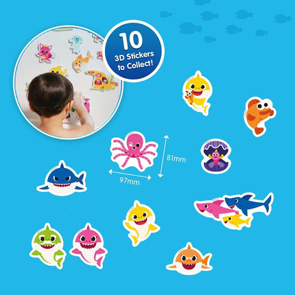 Pink Baby Shark Gelli Baff & 3D Sticker (300g)