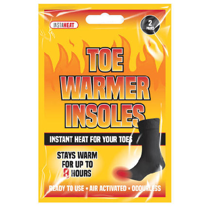 2 Instant Heat Toe Warmer Insoles