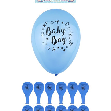 12 Baby Boy Balloons