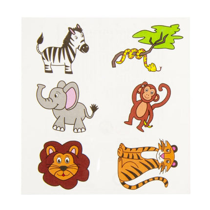 Wild Animal Tattoo Sheet