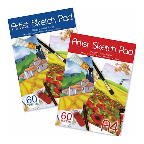 60 Sheet A4 Artist Sketch Pad